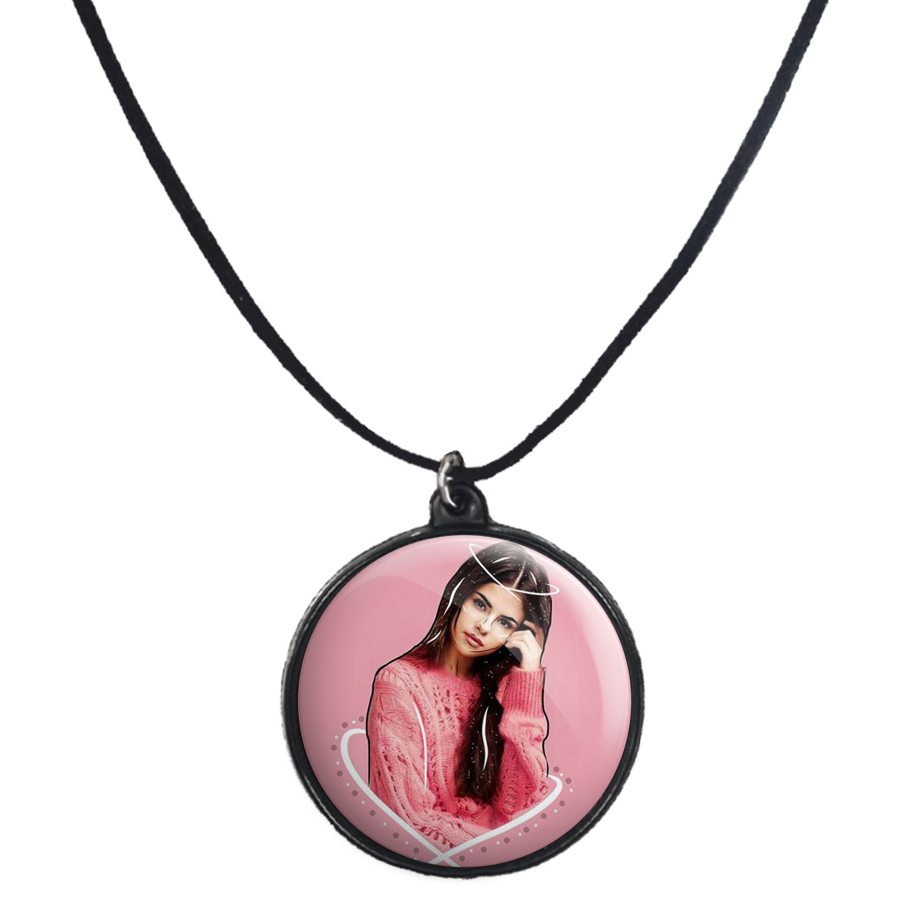 گردنبند پرمانه طرح سلنا گومز کد pmb.1122 مدل دو طرفه