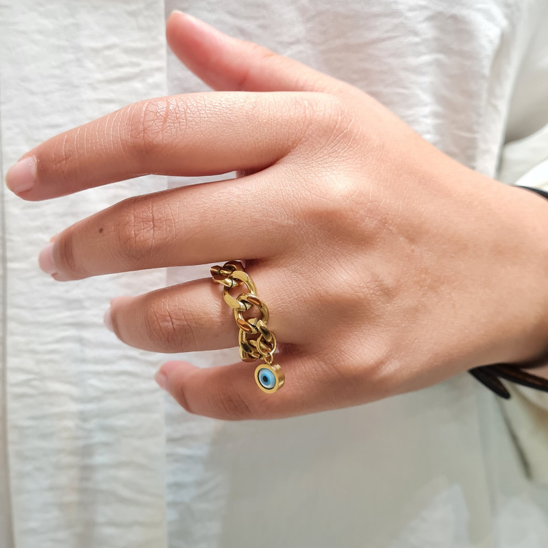 انگشتر زنانه مدل چشم نظر انگشتر زنانه مدل چشم نظر