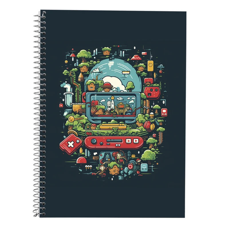 دفتر لغت 50 برگ مدوپد طرح سوپرماریو super mario کد DF2817