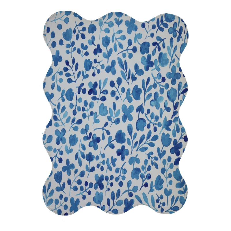 پادری مدل دالبر طرح گل کد 9034 سایز 80x110 سانتی متر 