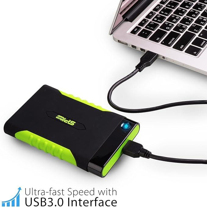هارد اکسترنال سیلیکون پاور مدل a15 ظرفیت دو ترابایت دارای رابط USB Type-A 2.0