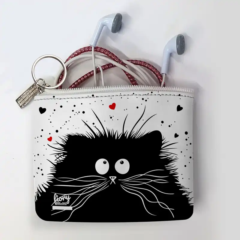 کیف پول فیوری مدل گربه خپل طرح جیمز کد 2372