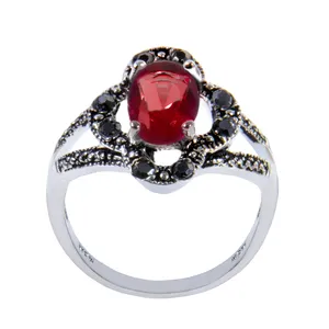 انگشتر نقره زنانه بازرگانی میلادی کد AW_144