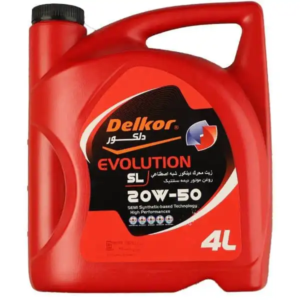 روغن موتور خودرو دلکور مدل 20w50 حجم 4لیتر