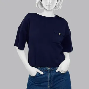 پلیور یقه گرد زنانه ترندیول مدل 864710850