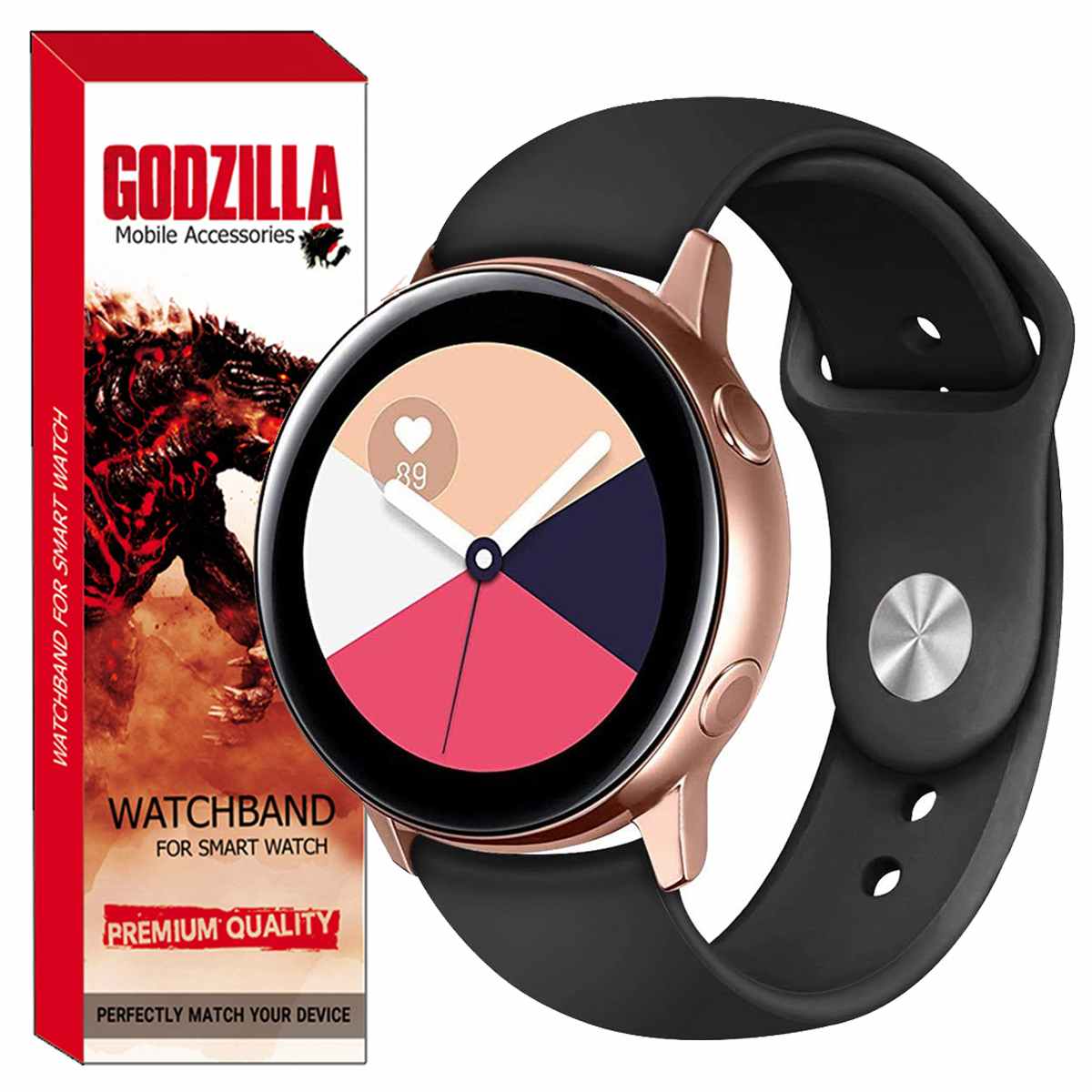 بند گودزیلا مدل SILICONE مناسب برای ساعت هوشمند سامسونگ Galaxy Watch Active2 40mm