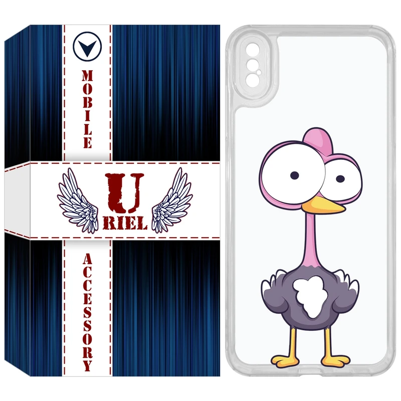 کاور یوریل مدل Clear کد 43 طرح شترمرغ مناسب برای گوشی موبایل اپل iPhone XS Max