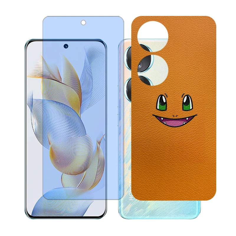 محافظ صفحه نمایش آنتی بلو گلس مدل Together مناسب برای گوشی موبایل آنر 90 به همراه برچسب پوششی پشت گوشی