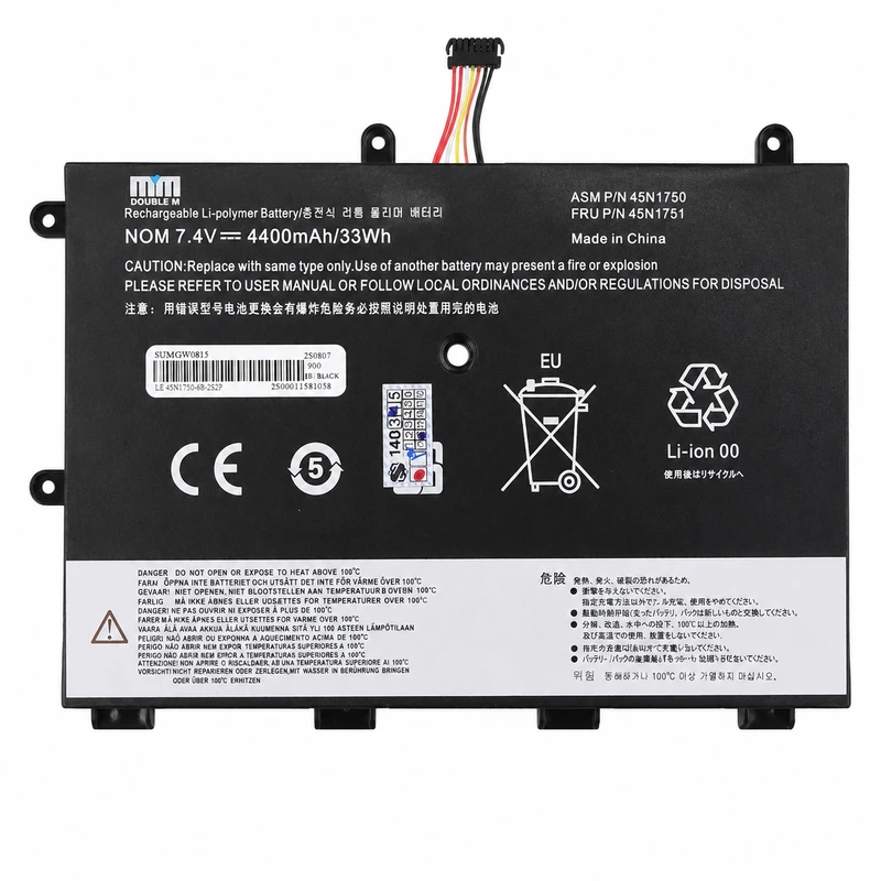 باتری لپ‌تاپ 4 سلولی دابل ام مدل 45N1750 مناسب برای لپ تاپ ThinkPad 11e		