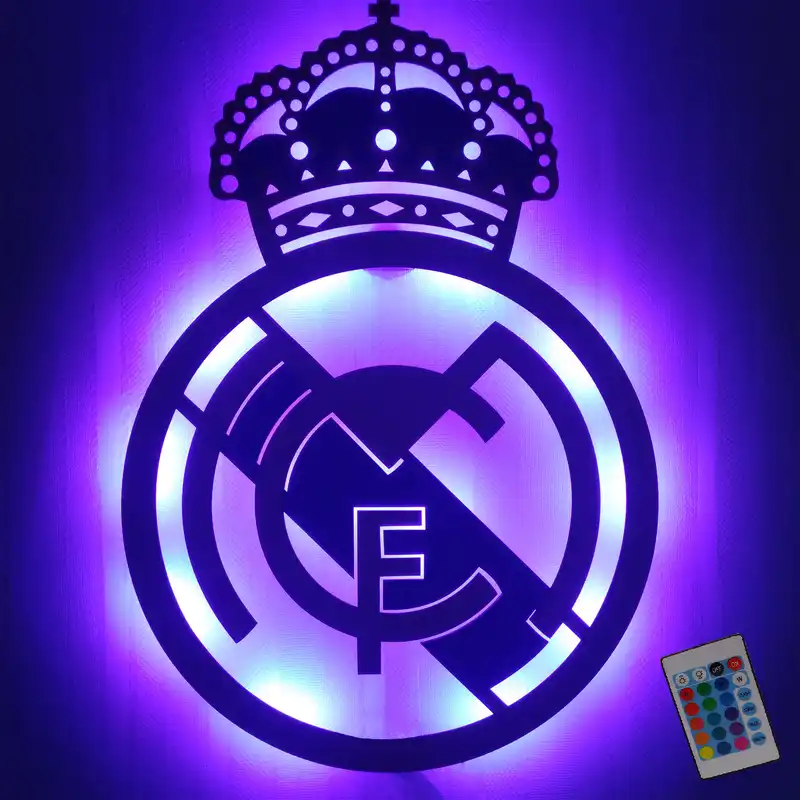 چراغ دیواری طرح رئال مادرید