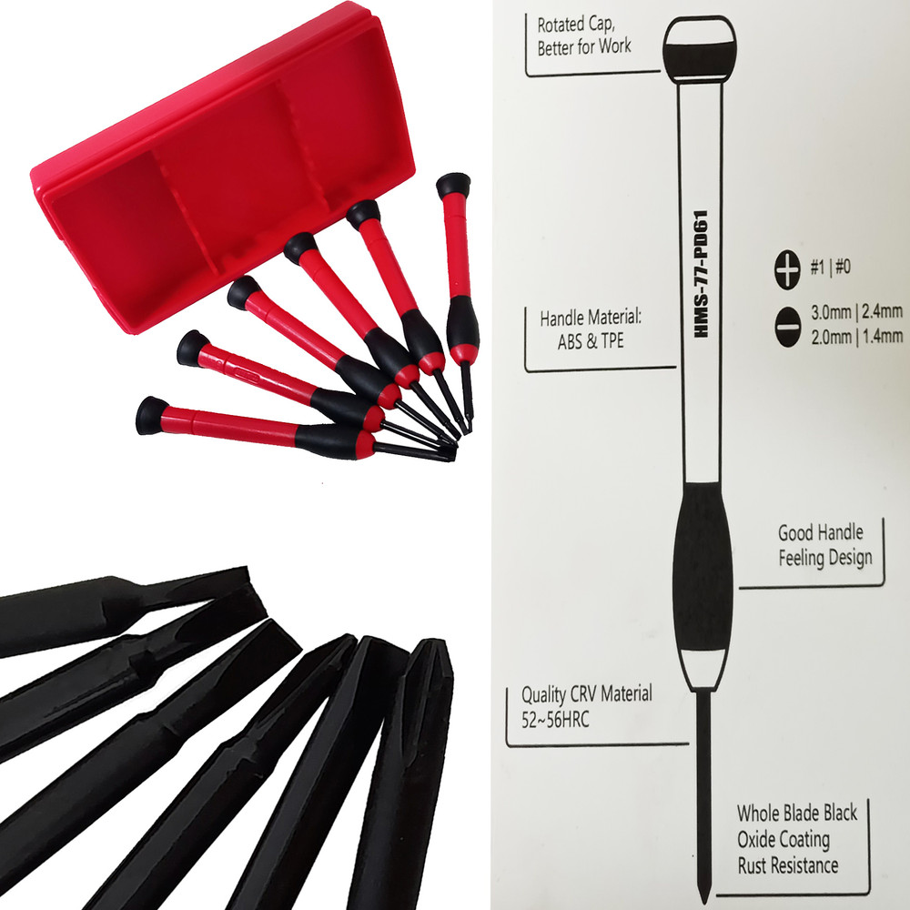 پیچ گوشتی ساعتی  تیوان مدل AT - 81 مجموعه 6 عددی