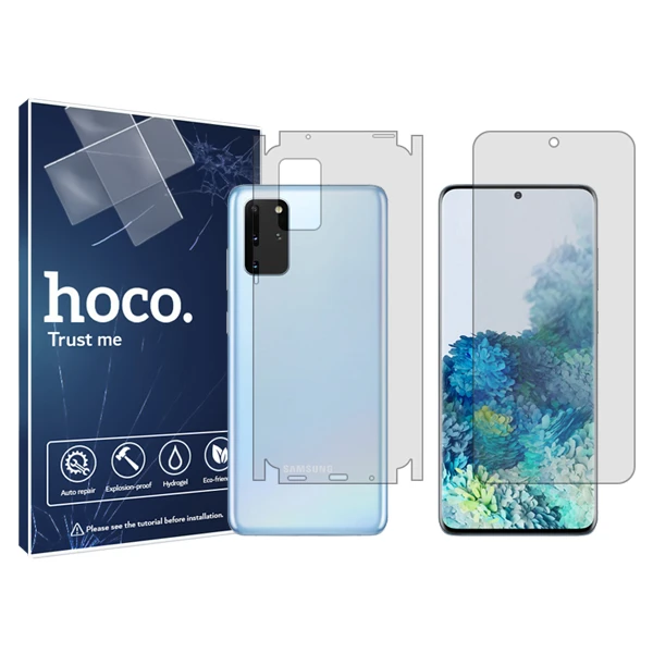 محافظ صفحه نمایش شفاف هوکو مدل HyGEL  مناسب برای گوشی موبایل سامسونگ  Galaxy S20 Plus 5G به همراه محافظ پشت گوشی