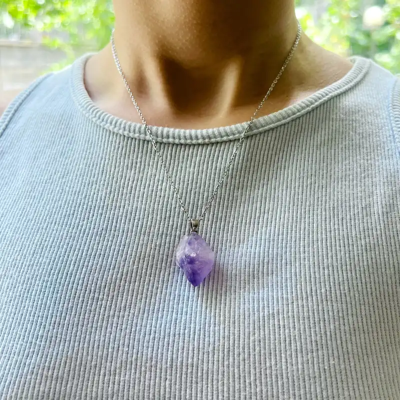 گردنبند زنانه مدل سنگ آمیتیس