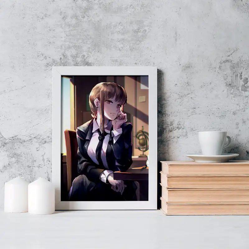 تابلو خندالو مدل ماکیما انیمه مرد اره ای کد 17879