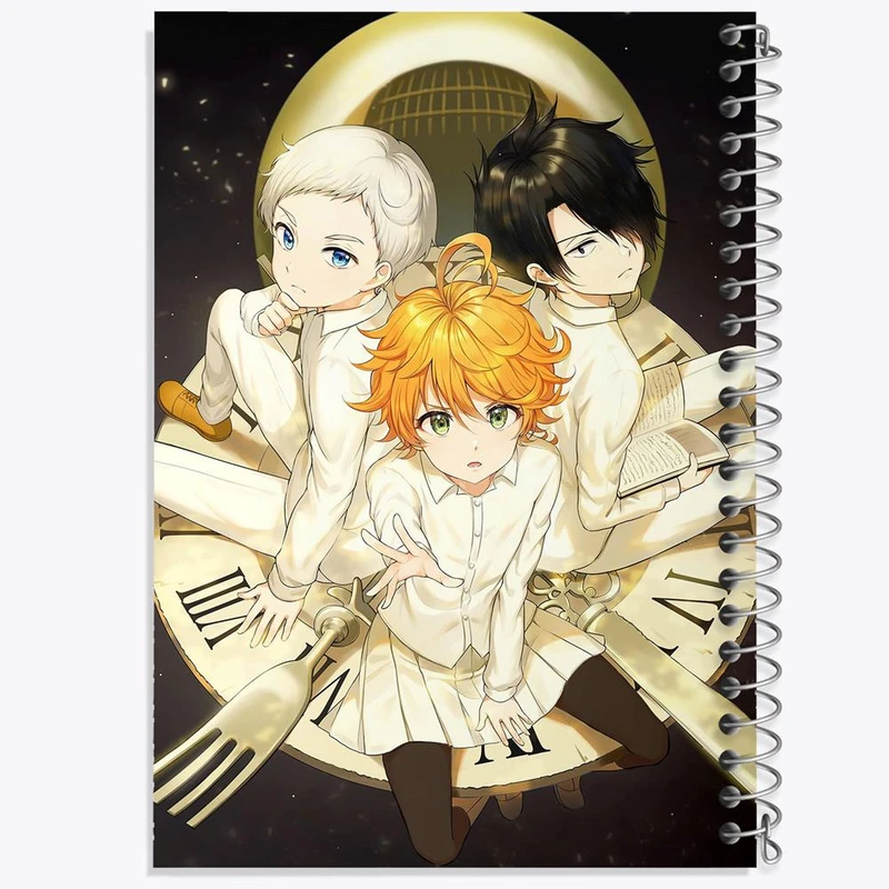 دفتر مشق 50 برگ خندالو مدل Promised Neverland  کد 10115