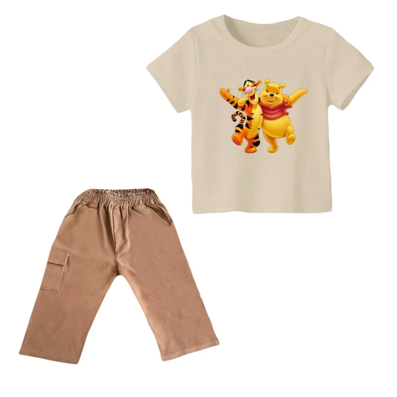 ست تی شرت و شلوارک پسرانه مدل پو کد 15