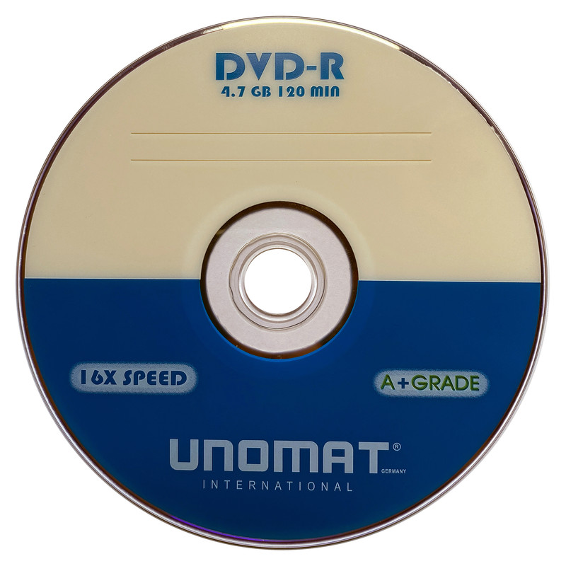 دی وی دی خام یونومات مدل DVD - R بسته 50 عددی