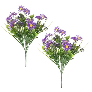 گل مصنوعی مدل بوته بابونه کد 629 بسته 2 عددی