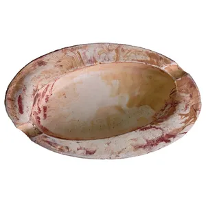 زیر سیگاری سفالی طرح بیضی کد B2