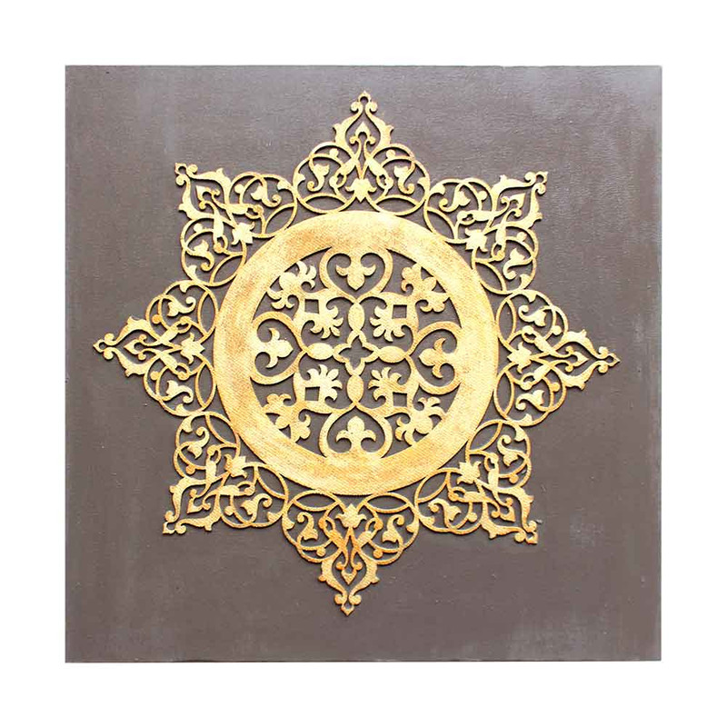 تابلو برجسته دست نگار طرح اسلیمی کد 40-40