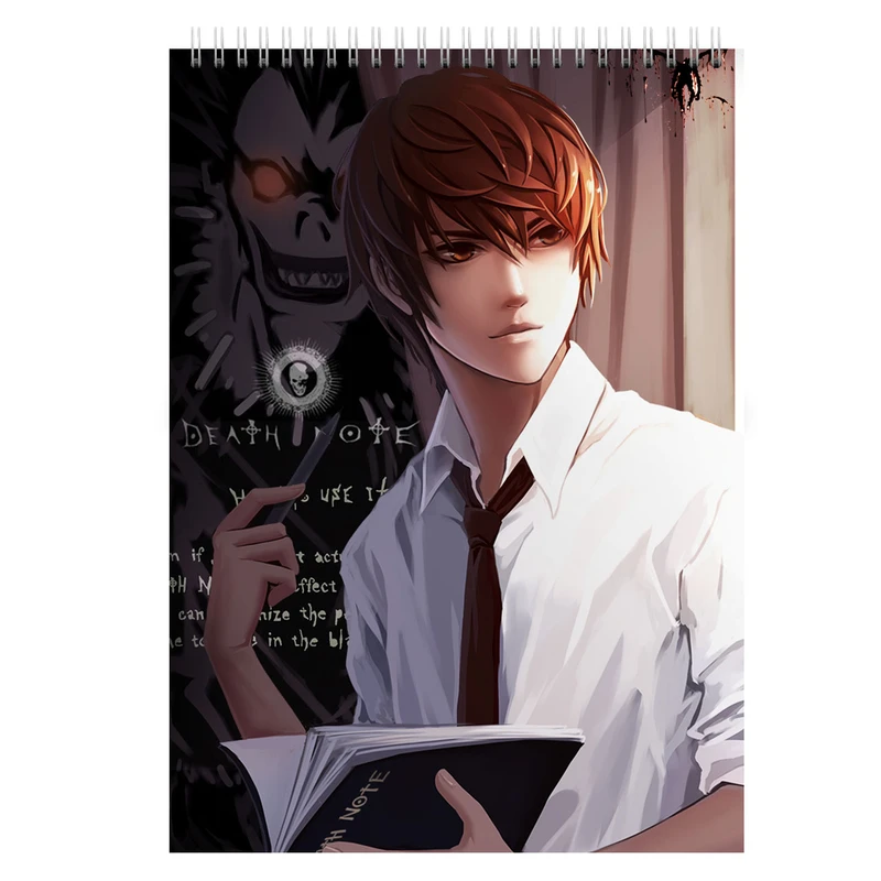  دفتر یادداشت بادکنک آبی طرح انیمه مدل death note4