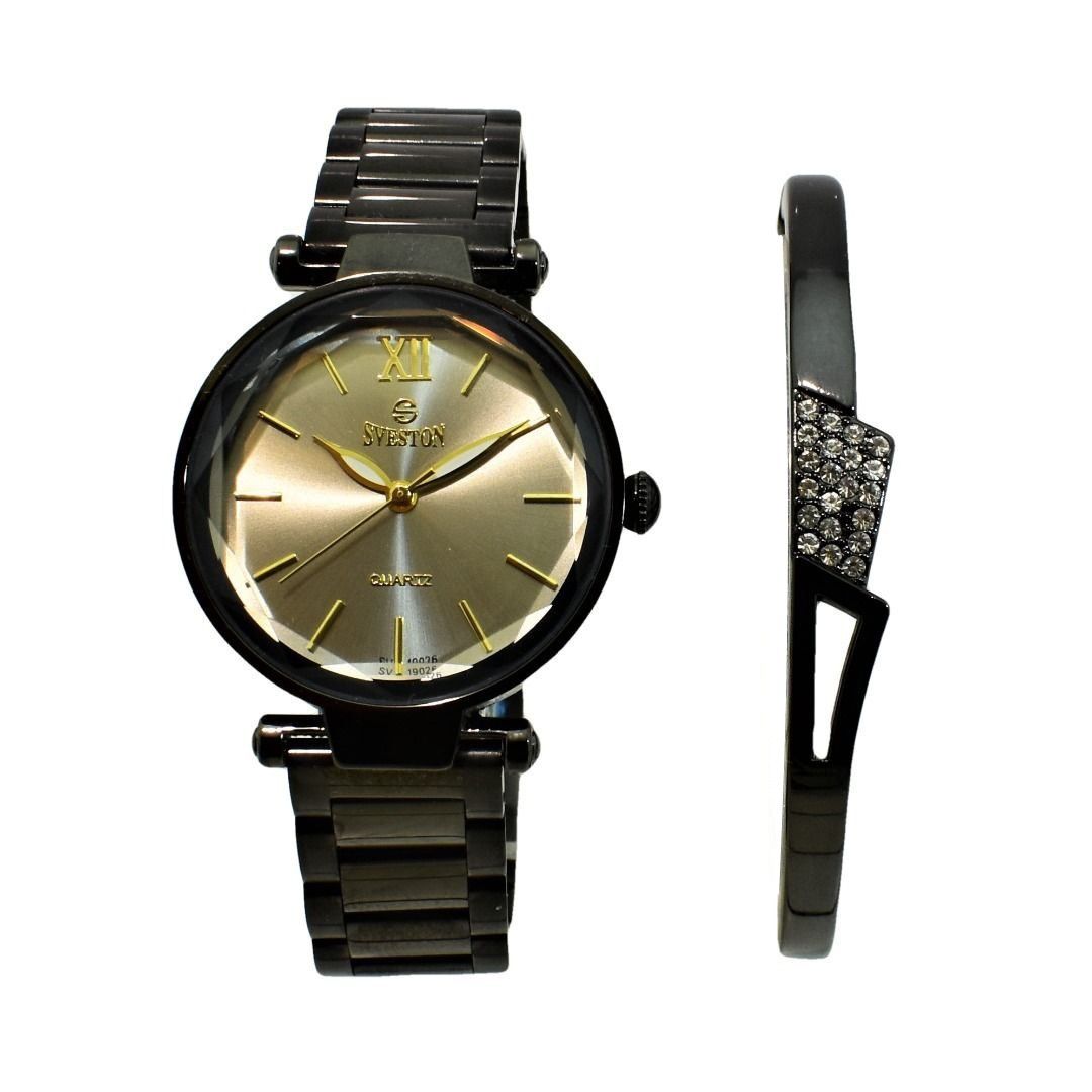 ساعت مچی عقربه ای زنانه سوستون مدل SV-19026 به همراه دستبند -  - 1