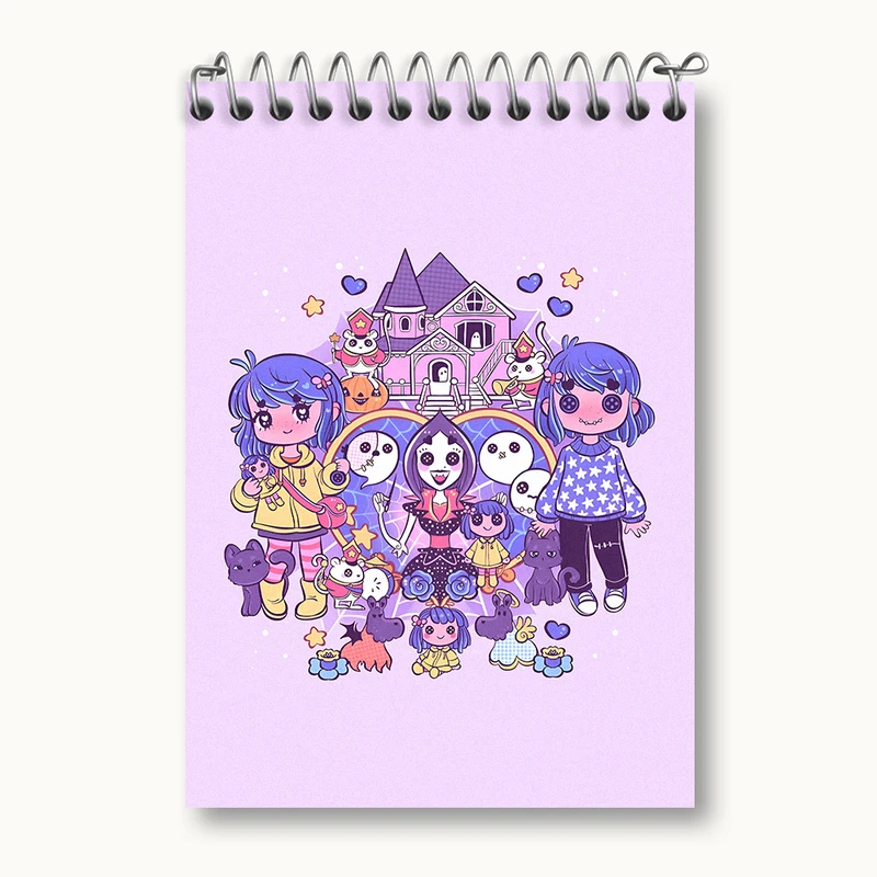 دفتر یادداشت 50 برگ خندالو طرح دخترانه کد N5601