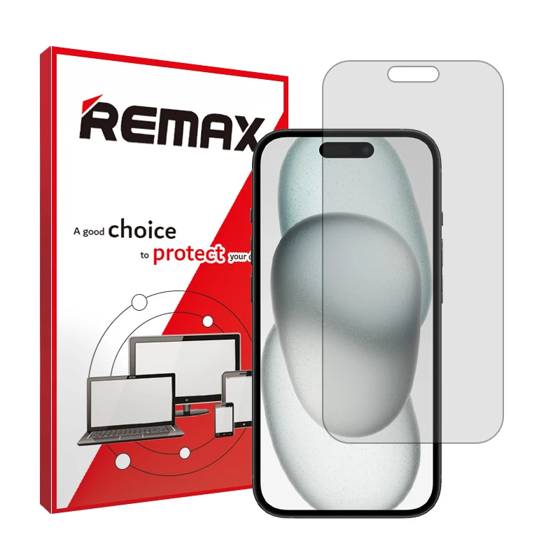 محافظ صفحه نمایش شفاف ریمکس مدل HyGEL مناسب برای گوشی موبایل اپل iPhone 15 Plus