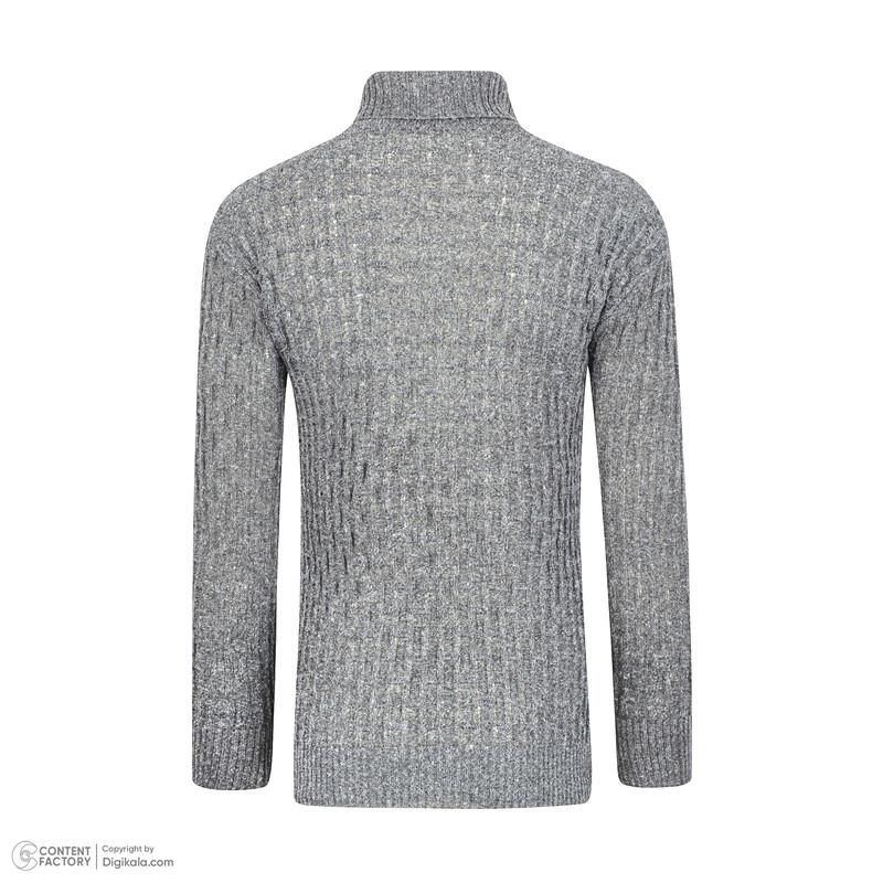 پلیور یقه اسکی مردانه مدل آجری کد AJ-SKI-TU رنگ طوسی روشن