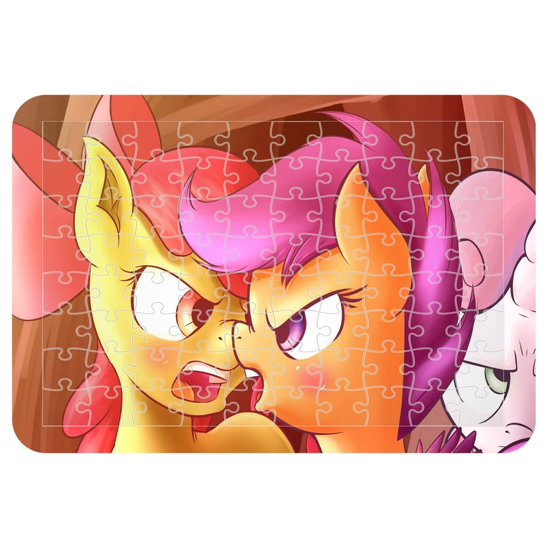 پازل 54 تکه اطلس آبی طرح کارتون یونیکورن  مدل P1645