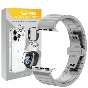 Sprig Simple Link band suitable for Apple Watch Series 1/2/3/4/5/6/7/8/9/SE/Ultra/Ultra2 Size 42/44/45/49mm