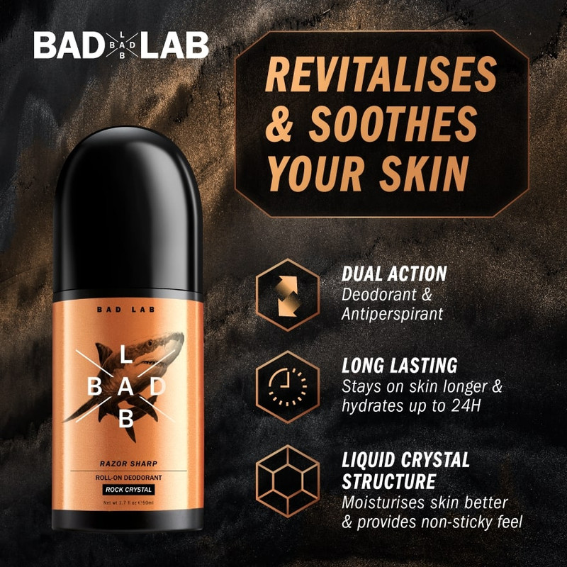 رول ضد تعریق مردانه بد لب مدل Razor Sharp حجم 50 میلی لیتر رول ضد تعریق مردانه بد لب مدل Razor Sharp حجم 50 میلی لیتر