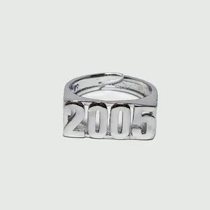 انگشتر دخترانه مدل 2005 رنگ نقره ای