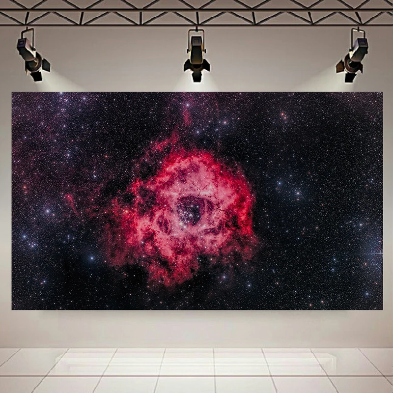 تابلو شاسی طرح کهکشان و ستارگان مدل Rosette Nebula NGC2244 کد AR571