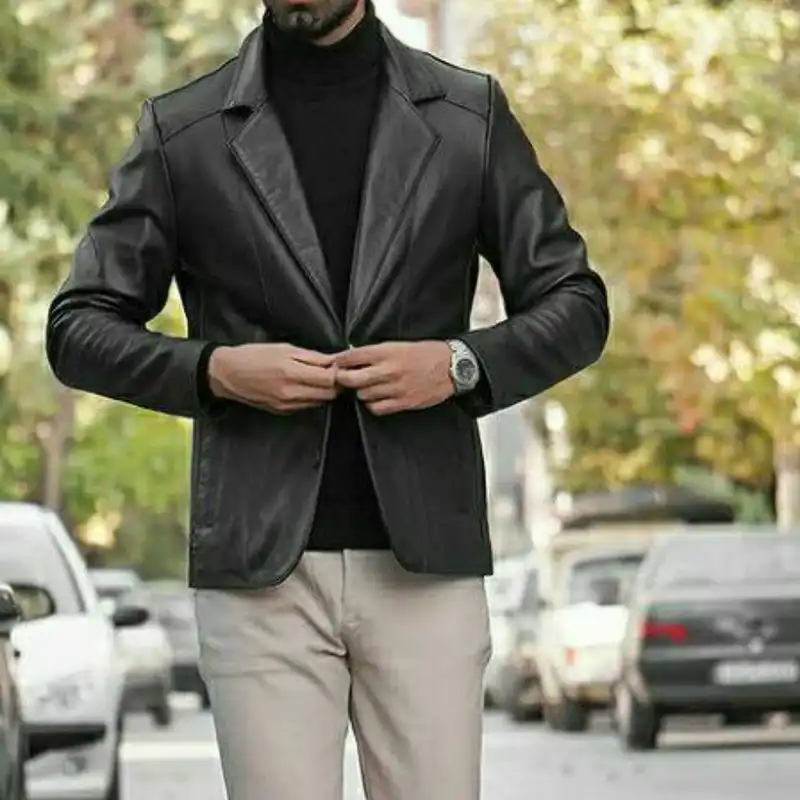 کت چرم مردانه آفتاب مدل DM 401