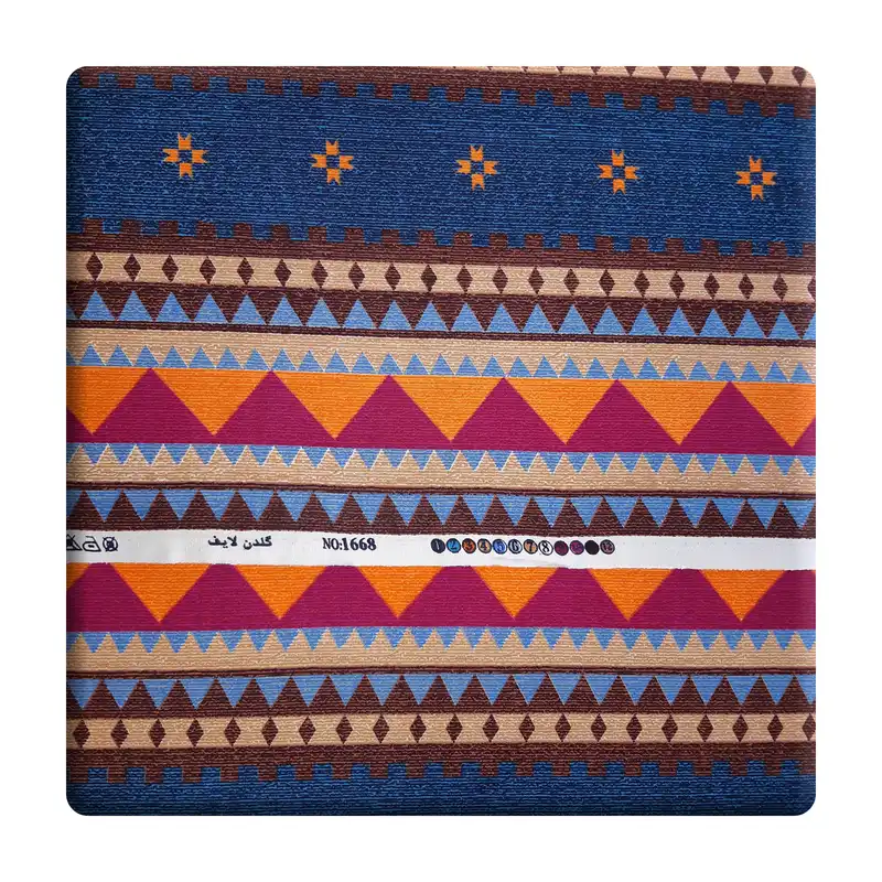 پارچه ملحفه گلدن لایف طرح گبه کد 2