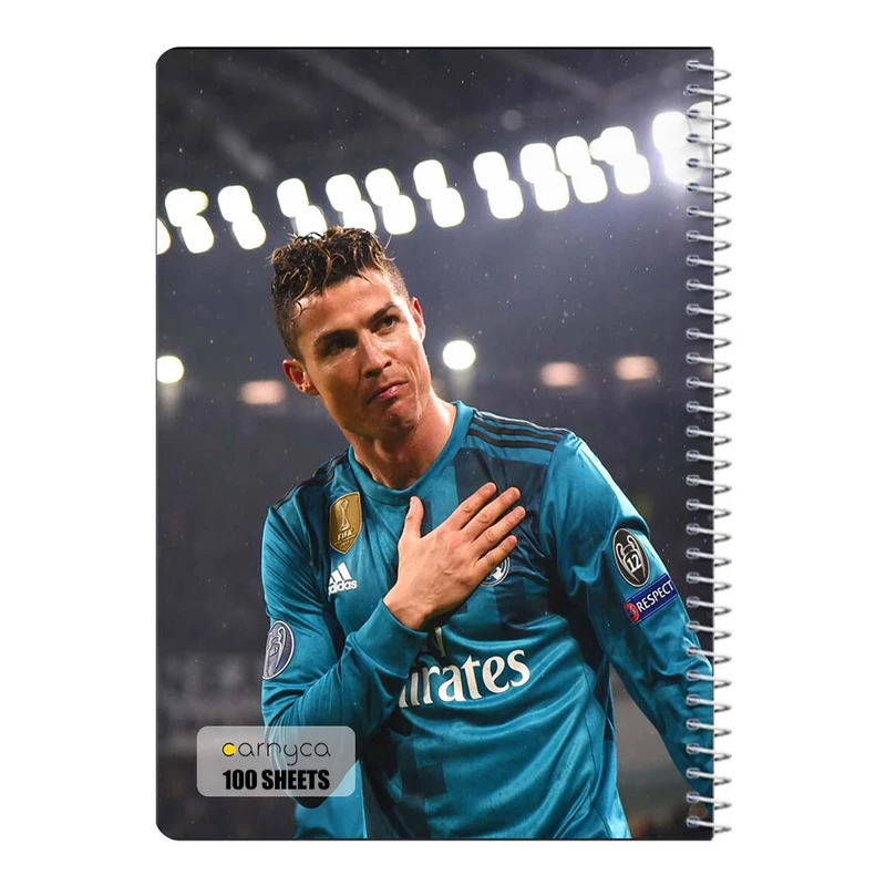 دفتر مشق 100 برگ سیمی کارنیکا طرح طرفداران فوتبال Football Fan کد 78604