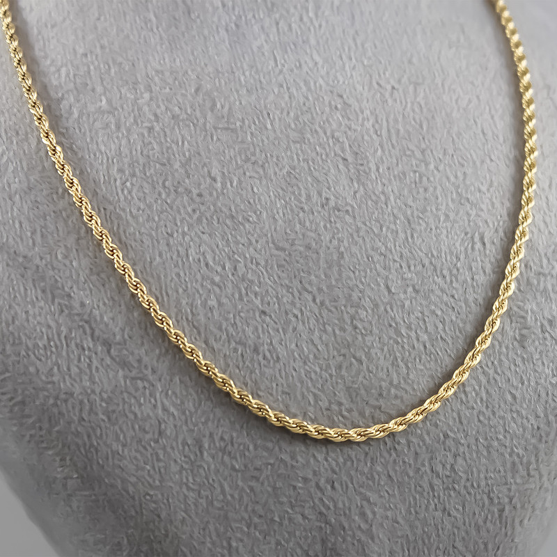 گردنبند زنانه مدل بافت زنجیری