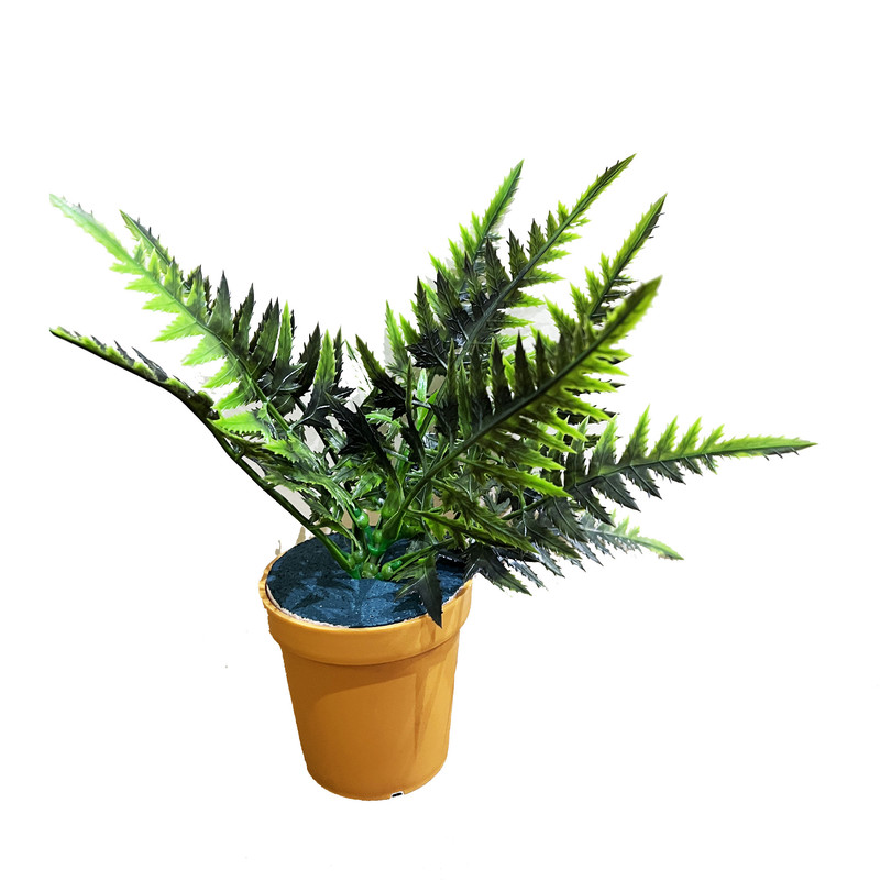 گلدان به همراه گل مصنوعی مدل آکا کاجی بادیان rainblow