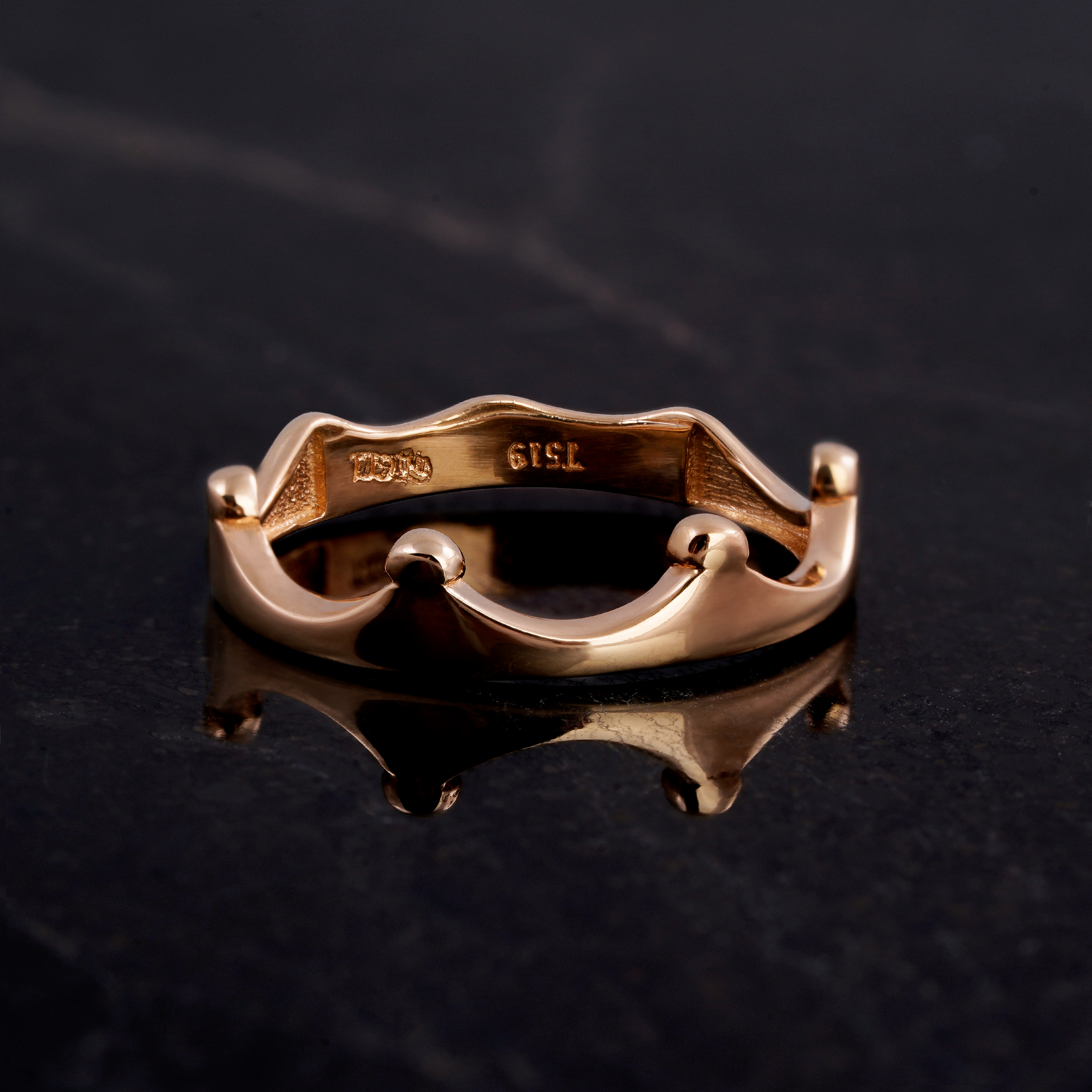 انگشتر طلا 18 عیار زنانه جواهری سون مدل 3916 -  - 5