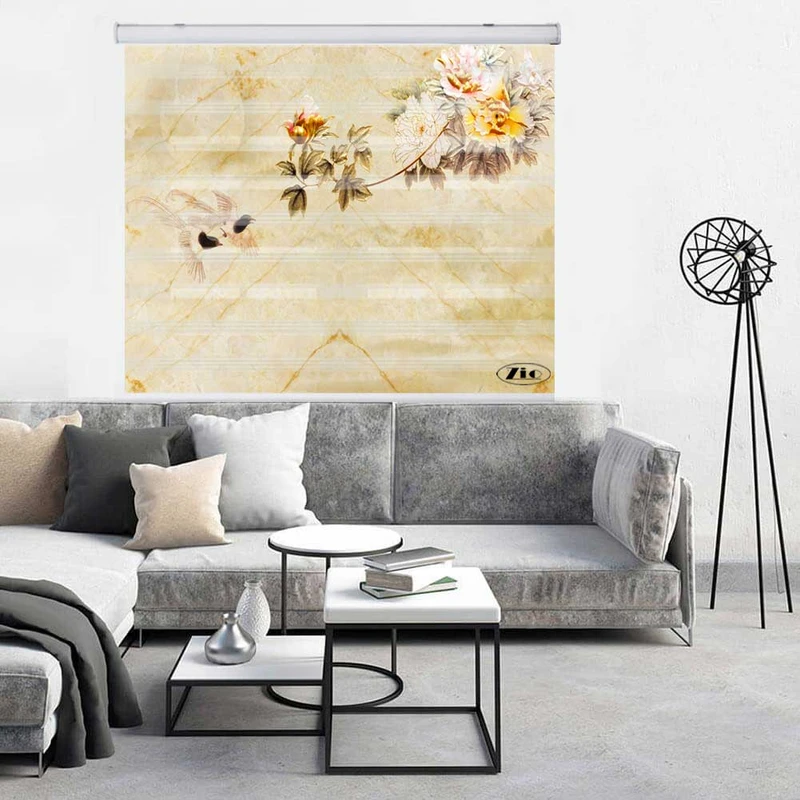 پرده زبرا زیو کد 3D1396 سایز 150x150 سانتی متر