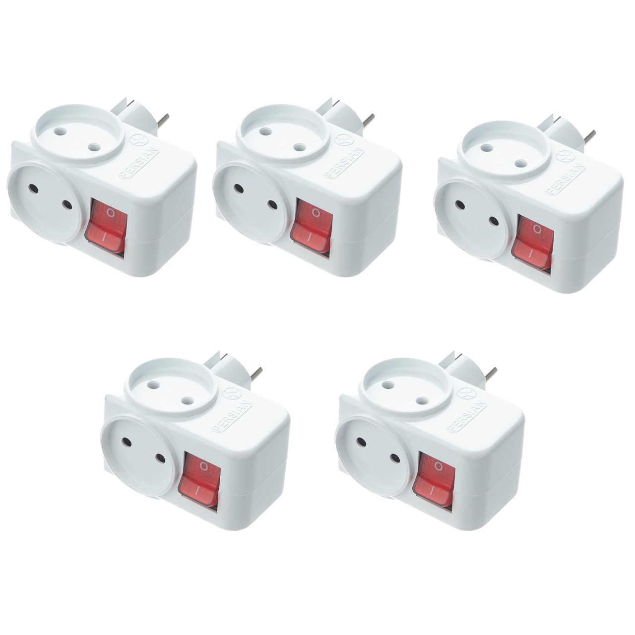 سه راهی برق مدل کلید‌دار بسته 5 عددی