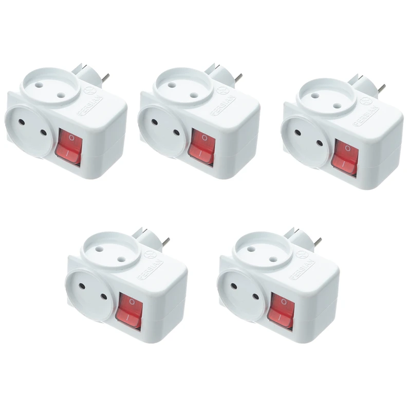 سه راهی برق مدل کلید‌دار بسته 5 عددی