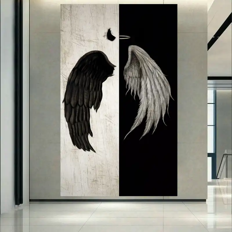 پوستر طرح بال ها مدل Devil and Angel کد AR20910