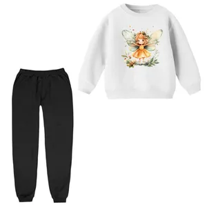 ست سویشرت و شلوار راحتی بچگانه مدل دخترک فرشته کد 3 