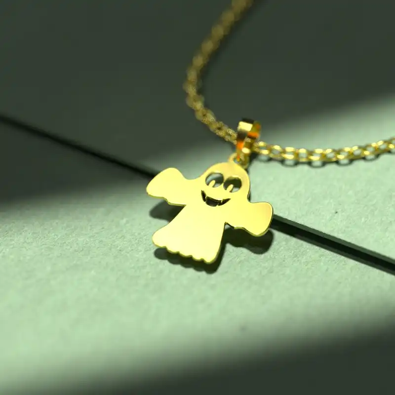 گردنبند طلا 18 عیار زنانه مدوپد مدل هالووین کد G3-1-1133