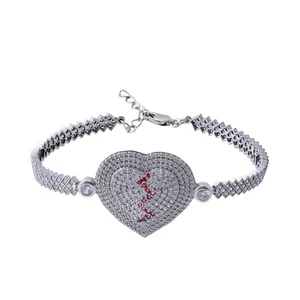   دستبند نقره زنانه بازرگانی میلادی کد DP_224