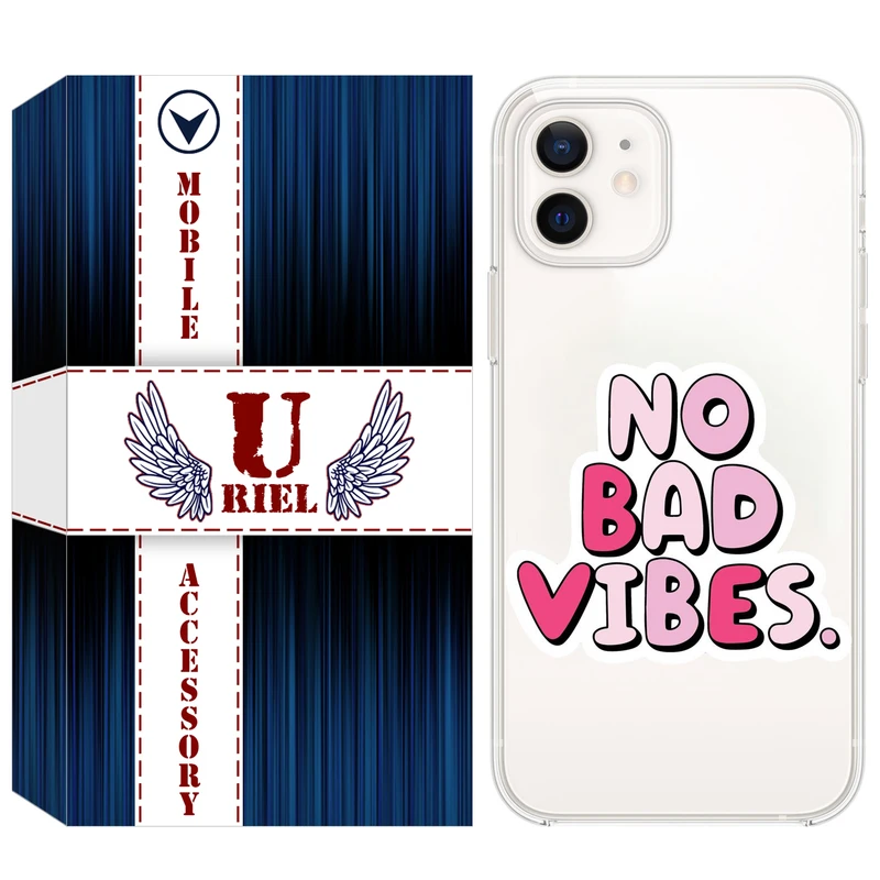 کاور یوریلمدل Clear کد 92 طرح انرژی مثبت مناسب برای گوشی موبایل اپل iPhone 12