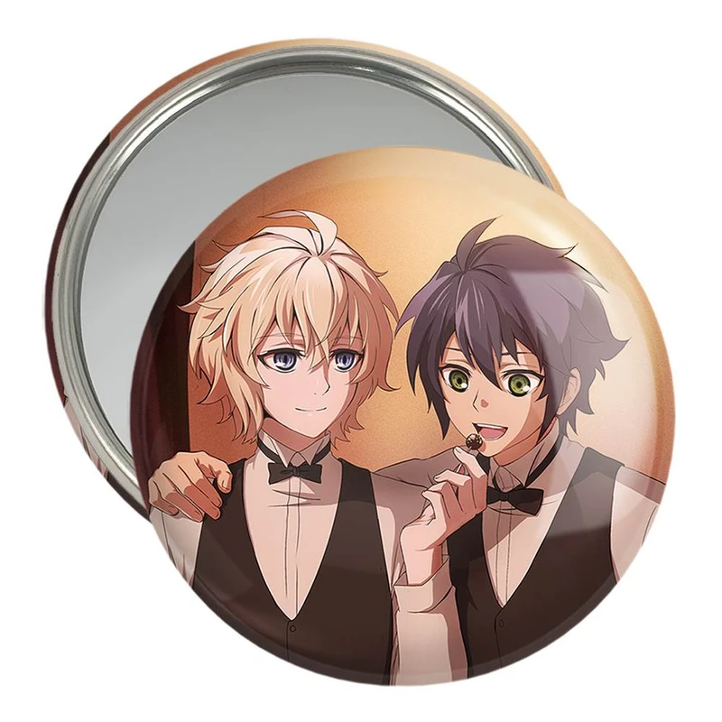 آینه جیبی خندالو مدل یویچیرو و میکائیل انیمه اسرافیل پایانی  کد 12663