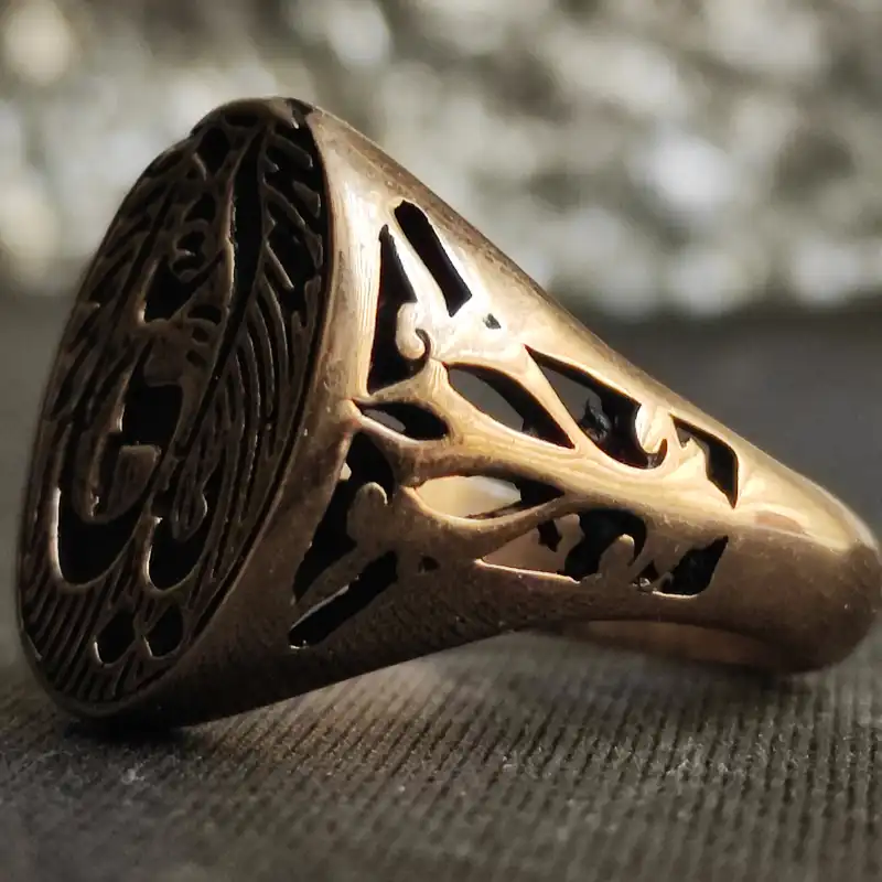 انگشتر مردانه مدل GL139 طرح یاغی